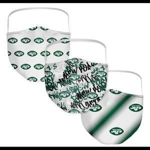 NWT 3 Pack New York Jets Face Mask 484